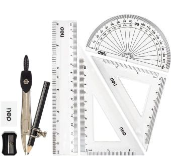 Набор для черчения Deli EG30505 корпус ассорти металл в компл.:8 предметов - купить недорого с доставкой в интернет-магазине
