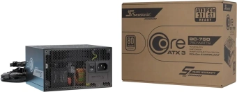 Блок питания Seasonic ATX 750W Core V2 BC-750 80+ bronze (20+4pin) APFC 120mm fan 2xSATA RTL - купить недорого с доставкой в интернет-магазине