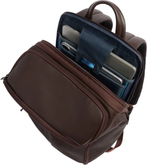 Рюкзак мужской Piquadro Russel CA7162W137/TM темно-коричневый натур.кожа - купить недорого с доставкой в интернет-магазине