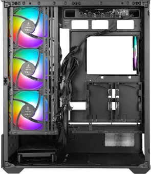 Корпус Azza TIARA черный без БП ATX 4x120mm 2xUSB3.0 1xUSB3.1 audio bott PSU - купить недорого с доставкой в интернет-магазине
