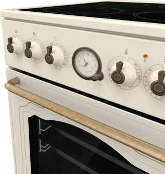 Плита Электрическая Gorenje GECS5B70CLI бежевый стеклокерамика (без крышки) - купить недорого с доставкой в интернет-магазине