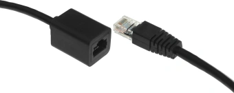 Патч-корд Buro BU-C5EXTND-1M-B UTP cat.5E solid 1м черный RJ-45 (m)-RJ-45 (f) - купить недорого с доставкой в интернет-магазине