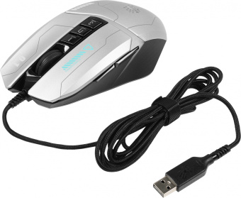 Мышь A4Tech Bloody W60 Max Gun серый/черный оптическая 10000dpi USB 10but - купить недорого с доставкой в интернет-магазине