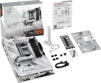 Материнская плата Asus ROG STRIX B850-A GAMING WIFI SocketAM5 AMD B850 4xDDR5 ATX AC`97 8ch(7.1) 2.5Gg RAID+HDMI+DP - купить недорого с доставкой в интернет-магазине