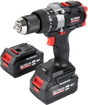 Дрель-шуруповерт Elitech CD 20BL2 (E2201.042.02) 80Вт аккум. патрон:быстрозажимной (кейс в комплекте) (205728) - купить недорого с доставкой в интернет-магазине