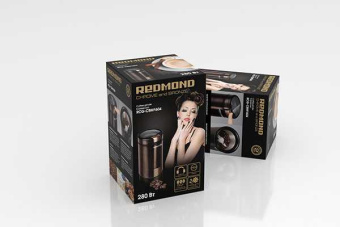 Кофемолка Redmond RCG-CBM1604 280Вт сист.помол.:ротац.нож вместим.:50гр серый - купить недорого с доставкой в интернет-магазине