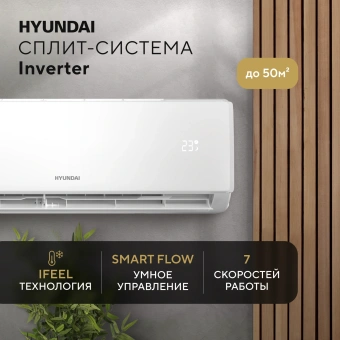 Сплит-система Hyundai HAC-18i/S-PRO белый - купить недорого с доставкой в интернет-магазине
