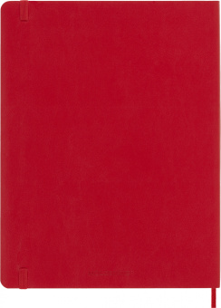 Блокнот Moleskine CLASSIC SOFT QP623F2 XLarge 190х250мм 192стр. нелинованный мягкая обложка красный - купить недорого с доставкой в интернет-магазине