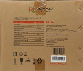 Водонагреватель Royal Clima RWH-D10-FE 1.5кВт 10л электрический настенный/белый - купить недорого с доставкой в интернет-магазине