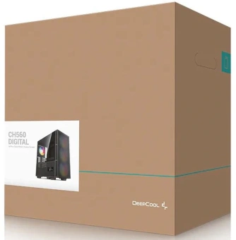 Корпус Deepcool CH560 Digital черный без БП ATX 8x120mm 3x140mm 1xUSB3.0 audio bott PSU - купить недорого с доставкой в интернет-магазине