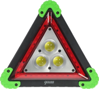 Фонарь авто. Gauss GFL802 зеленый/черный 15Вт лам.:светодиод. (GF802) - купить недорого с доставкой в интернет-магазине