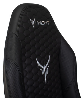 Кресло игровое Knight Neon черный соты эко.кожа с подголов. крестов. металл - купить недорого с доставкой в интернет-магазине