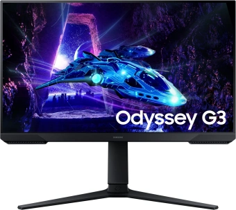 Монитор Samsung 24" Odyssey G3 S24DG300EIXCI черный VA LED 16:9 HDMI матовая HAS Piv 250cd 178гр/178гр 1920x1080 180Hz FreeSync DP FHD 3.9кг - купить недорого с доставкой в интернет-магазине