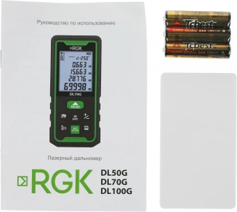 Лазерный дальномер RGK DL100G 2кл.лаз. 535нм цв.луч. зеленый (778190) - купить недорого с доставкой в интернет-магазине