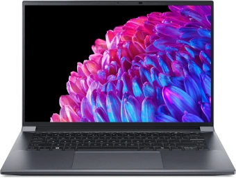 Ноутбук Acer Swift X 14 SFX14-72G-76LG Core Ultra 7 155H 16Gb SSD1Tb NVIDIA GeForce RTX4060 8Gb 14.5" OLED WQXGA+ (2880x1800) без ОС metall WiFi BT Cam (NX.KR8CD.001) - купить недорого с доставкой в интернет-магазине