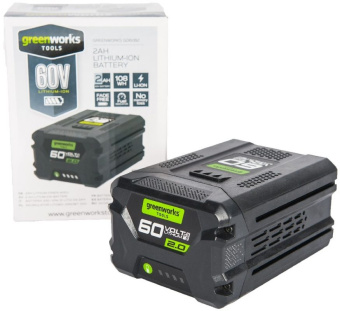 Батарея аккумуляторная Greenworks G60B2 60В 2Ач Li-Ion (2918307) - купить недорого с доставкой в интернет-магазине