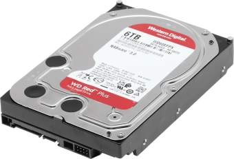 Жесткий диск WD SATA-III 6TB WD60EFPX NAS Red Plus (5400rpm) 256Mb 3.5" - купить недорого с доставкой в интернет-магазине