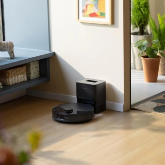 Пылесос-робот Roborock Q8 Max Pro Plus 45Вт черный (в компл.:1мешок) - купить недорого с доставкой в интернет-магазине