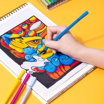 Фломастеры Deli EC156-24 ColoRun 24цв. пластиковая туба - купить недорого с доставкой в интернет-магазине