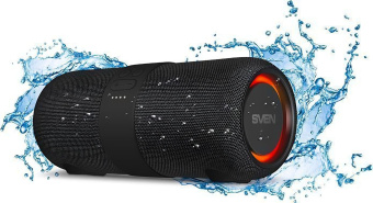 Колонка порт. Sven PS-340 черный 24W 2.0 BT/3.5Jack/USB 10м 3600mAh (SV-021283) - купить недорого с доставкой в интернет-магазине