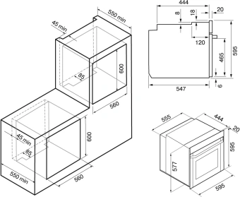 Духовой шкаф Электрический Krona Legende 60 черный - купить недорого с доставкой в интернет-магазине