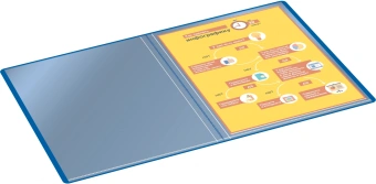Папка с 20 прозр.вклад. Silwerhof Eco A4 пластик 0.5мм синий - купить недорого с доставкой в интернет-магазине