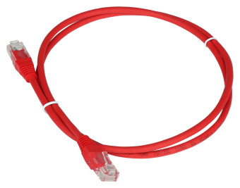 Патч-корд Lanmaster TWT-45-45-10-RD UTP RJ-45 вил.-вилка RJ-45 кат.5E 10м красный ПВХ (уп.:1шт) - купить недорого с доставкой в интернет-магазине