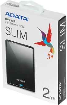 Жесткий диск A-Data USB3.1 2TB AHV620S-2TU31-CBK HV620S 2.5" черный - купить недорого с доставкой в интернет-магазине