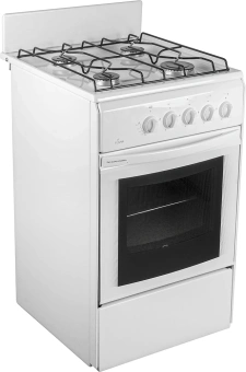 Плита Газовая Flama RG 24011 W белый (без крышки) реш.сталь - купить недорого с доставкой в интернет-магазине