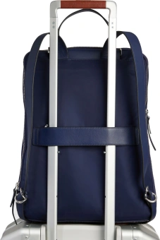 Рюкзак женский Piquadro Lyra CA6216W92T/BLU темно-синий нейлон/натур.кожа - купить недорого с доставкой в интернет-магазине