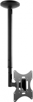 Кронштейн для телевизора Ultramounts UM 890 черный 17"-43" макс.30кг потолочный поворотно-выдвижной и наклонный - купить недорого с доставкой в интернет-магазине
