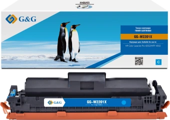 Картридж лазерный G&G GG-W2201X W2201X голубой (5500стр.) для HP CLJ Pro 4202/MFP 4302 - купить недорого с доставкой в интернет-магазине