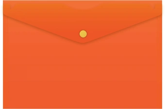 Конверт на кнопке Бюрократ -PK804A5NOR A5 непрозрачный пластик 0.18мм оранжевый - купить недорого с доставкой в интернет-магазине
