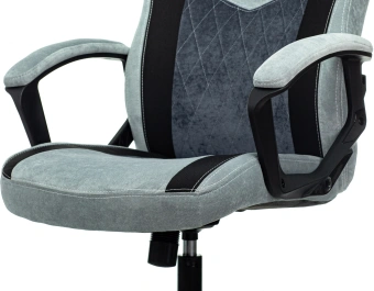 Кресло игровое Zombie VIKING 6 KNIGHT Fabric голубой с подголов. крестов. металл - купить недорого с доставкой в интернет-магазине
