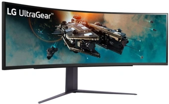 Монитор LG 49" UltraGear 49GR85DC-B черный VA LED 32:9 HDMI матовая HAS Piv 3000:1 450cd 178гр/178гр 5120x1440 240Hz FreeSync Premium Pro DP 2K USB 15.1кг - купить недорого с доставкой в интернет-магазине