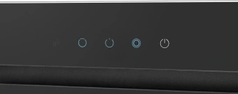 Вытяжка встраиваемая Weissgauff Aura 456 Touch черный управление: сенсорное (1 мотор) - купить недорого с доставкой в интернет-магазине
