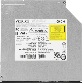 Привод DVD-RW Asus SDRW-08U1MT/BLK/B/GEN черный SATA slim ultra slim внутренний oem - купить недорого с доставкой в интернет-магазине
