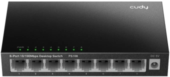 Коммутатор Cudy FS108 (L2) 8x100Мбит/с неуправляемый - купить недорого с доставкой в интернет-магазине