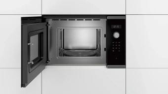 Микроволновая печь Bosch BFL524MS0 20л. 800Вт нержавеющая сталь/черный (встраиваемая) - купить недорого с доставкой в интернет-магазине