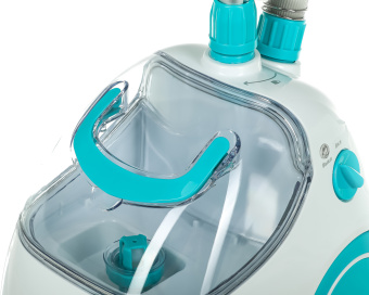 Отпариватель напольный Kitfort КТ-957 1500Вт белый/бирюзовый - купить недорого с доставкой в интернет-магазине