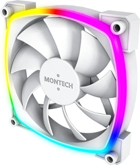 Вентилятор для корпуса Montech AX120 ARGB 120х120x25 белый 4-pin 27дБ (AX120 PWM WHITE) Ret - купить недорого с доставкой в интернет-магазине