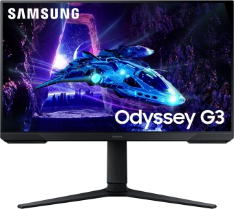 Монитор Samsung 24" Odyssey G3 LS24DG300EUXEN черный VA LED 16:9 HDMI матовая HAS Piv 250cd 178гр/178гр 1920x1080 180Hz FreeSync DP FHD 3.9кг - купить недорого с доставкой в интернет-магазине