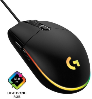 Мышь Logitech G102 LightSync черный оптическая (8000dpi) USB (5but) - купить недорого с доставкой в интернет-магазине