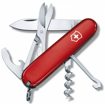 Нож перочинный Victorinox Compact (1.3405) 91мм 15функц. красный карт.коробка - купить недорого с доставкой в интернет-магазине