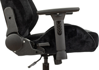 Кресло игровое Knight N1 Fabric черный Light-20 с подголов. крестов. металл - купить недорого с доставкой в интернет-магазине