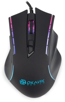 Клавиатура + мышь Оклик 700GMK клав:черный мышь:черный USB Multimedia LED (1533156) - купить недорого с доставкой в интернет-магазине