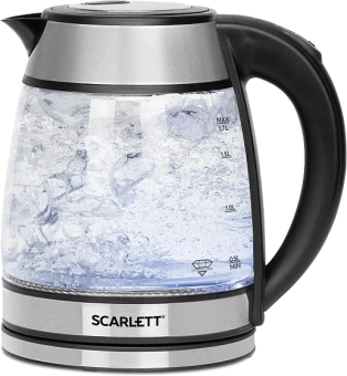 Чайник электрический Scarlett SC-EK27G54 1.7л. 1800Вт серебристый/черный корпус: нерж.сталь/стекло - цена, купить или заказать с доставкой в интернет-магазине Чайник электрический Scarlett SC-EK27G54 1.7л. 1800Вт серебристый/черный корпус: нерж.сталь/стекло - купить недорого с доставкой в интернет-магазине