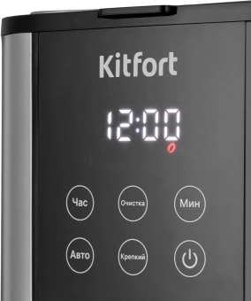 Кофеварка капельная Kitfort КТ-7222 1000Вт нержавеющая сталь/черный - купить недорого с доставкой в интернет-магазине