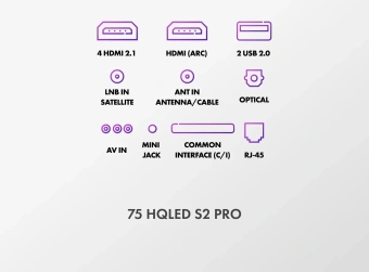 Телевизор HQLED Haier 75" DH1WVFD03RU S2 Pro Frameless черный/черный 4K Ultra HD 60Hz MEMC DVB-T DVB-T2 DVB-C DVB-C2 DVB-S2 USB WiFi Smart TV - купить недорого с доставкой в интернет-магазине