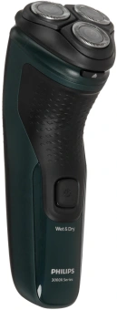 Бритва роторная Philips X3002/00 реж.эл.:3 питан.:аккум. зеленый/черный - купить недорого с доставкой в интернет-магазине